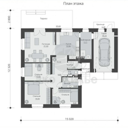 Проект Дома 235 кв. м. К-33