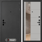 Дверь Входная Лабиринт ACUSTIC С зеркалом 19 Грей софт