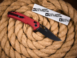 Складной нож SRM 9203-MR2 BlackWash сталь 10Cr15CoMoV рукоять Red Micarta