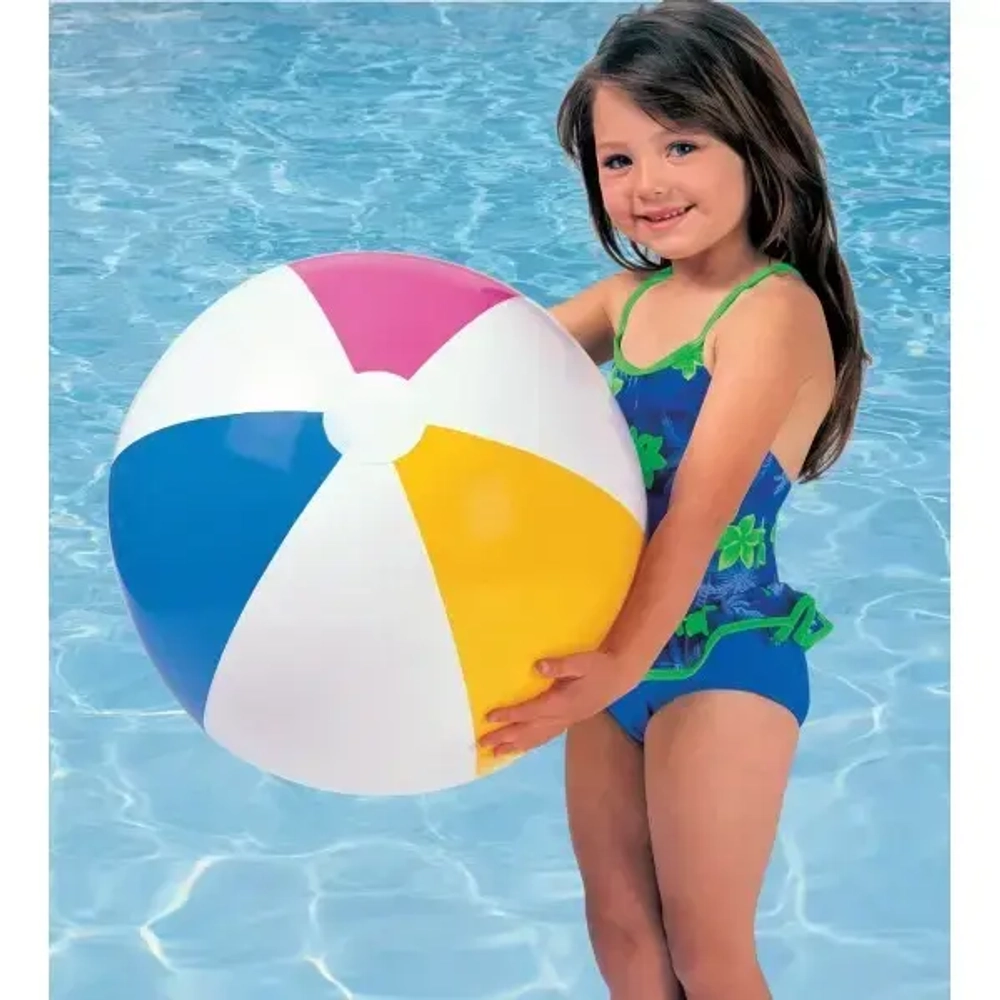 Игрушка мяч пляжный 61 см Glossy Panel Intex (59030NP)