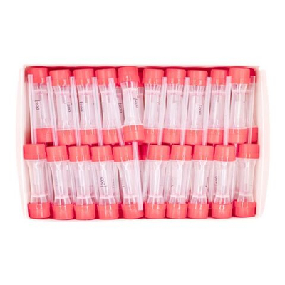 Пробирка для капиллярной крови Юнивет с ЭДТА К3 0,2 мл с капилляром (IIIм), красная, 100 шт.