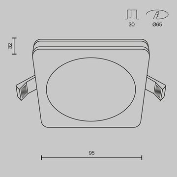 Встраиваемый светильник Technical DL2001-L7B4K