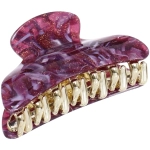 Заколка-краб для волос « ЭЙФОРИЯ», лана, микс 6 цветов, 7см (блистер Кокетка)