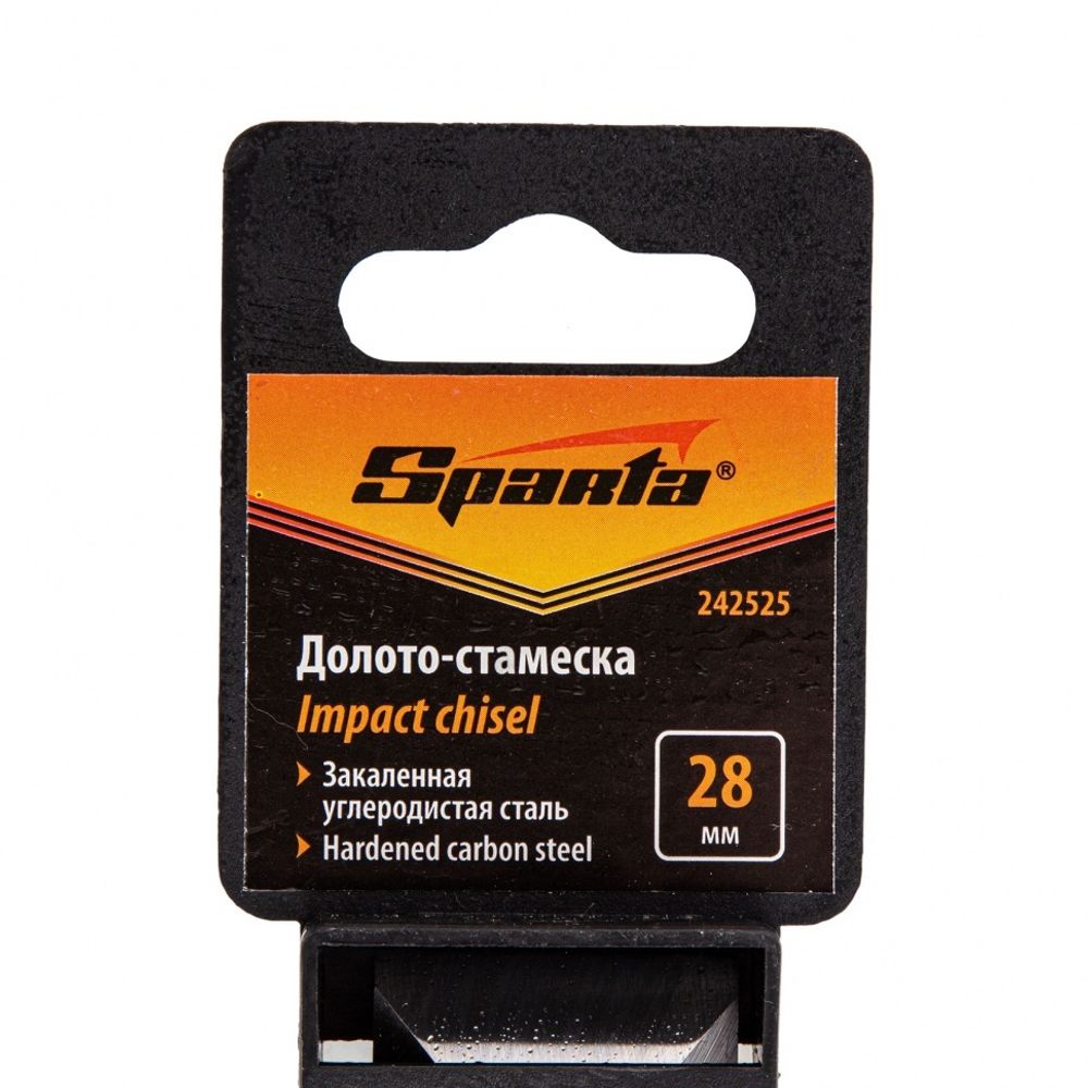 Долото-стамеска 28мм, деревянная рукоятка Sparta 242525