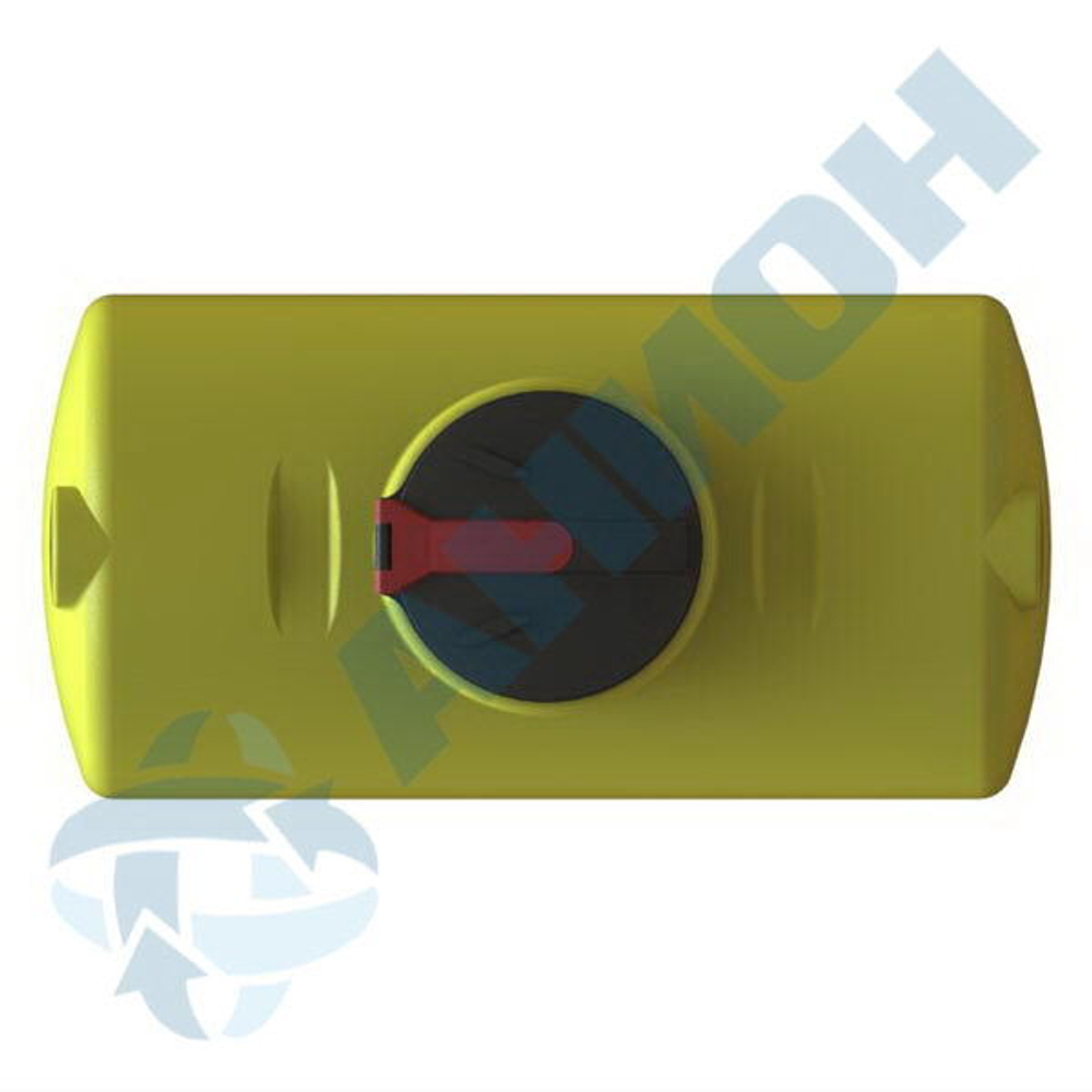 Емкость 750 л МН с откидной крышкой с  клапаном Анион 750 л. горизонтальная (1515x760x1025см;желтый) - арт.559543