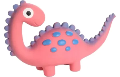 FLAMINGO Игрушка латексная для собак "Динозавр розовый", L, 7,7*25*15 см