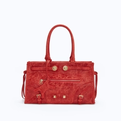 MANC КОЖАНАЯ СУМКА "ZOUZOU", КРАСНЫЙ