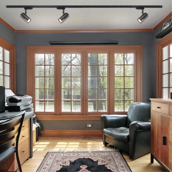 370412 PORT NT19 290 черный Светильник трековый однофазный трехжильный IP20 GU10 50W 220V PIPE