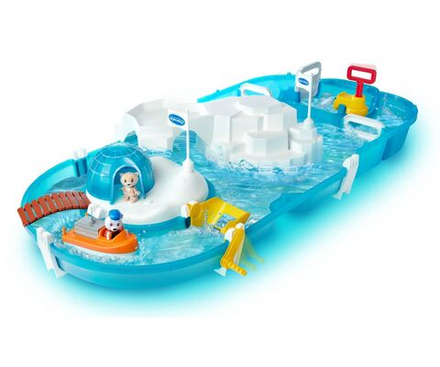 Водный трек Aquaplay Polar - Игровой набор - Водная дорожка с айсбергом и 2-мя фигурками - Аква Плей 1522