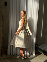 Платье Полли миди молочное