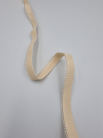 Ажурная тонкая резинка бежевая 10 мм ( Pantone 13-1010 TPX)