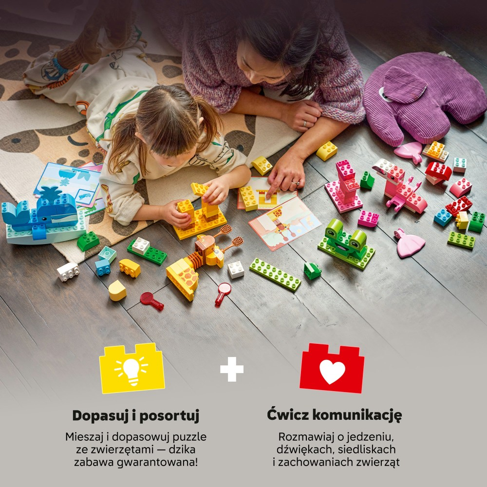 Конструктор LEGO DUPLO Town 10472 Игра строим зверюшек — фото 4