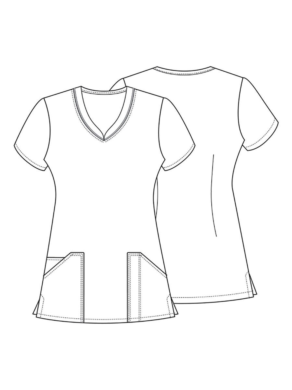 Топ медицинский женский Cherokee CK646, пингвины, M