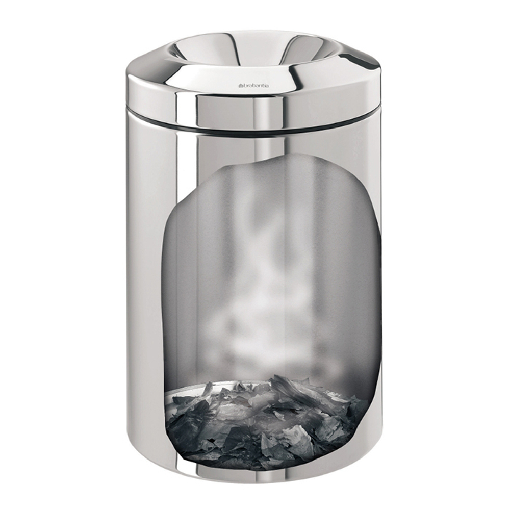 Несгораемая корзина для бумаг 15л Brabantia Стальной матовый