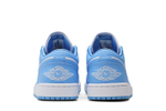 Кроссовки Jordan Air Jordan 1 University Blue (Женская размерная сетка)