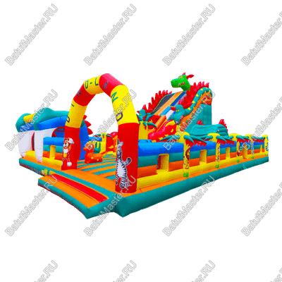 Коммерческий надувной батут "Змей Горыныч 3" 16*10*9 м