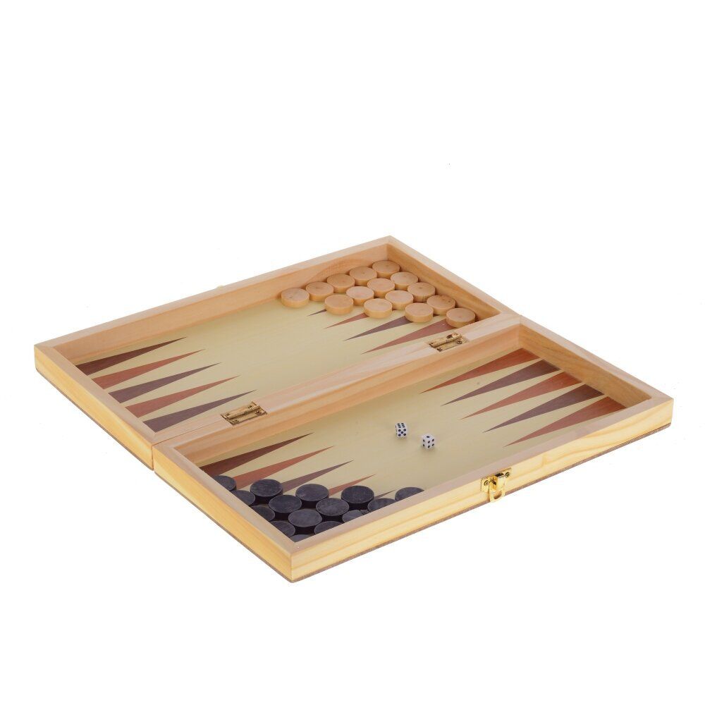 GAEM Игра настольная 3 в 1 (шахматы, шашки, нарды), L29 W15 H5 см