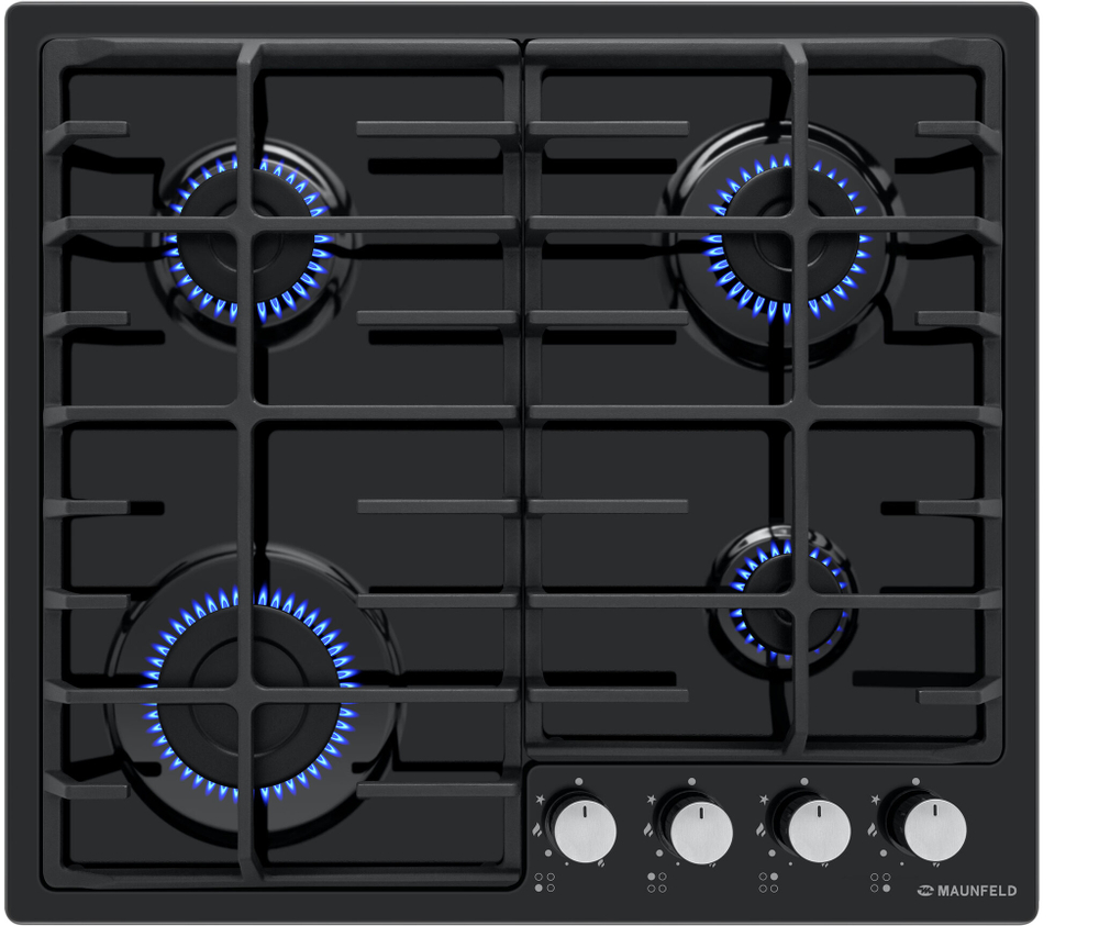 Газовая варочная панель MAUNFELD EGHE.64.6CB/G фото 