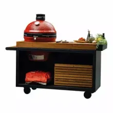 Стол для гриля Kamado Joe Classic, сталь, деревянная столешница, колёсики, Ofyr