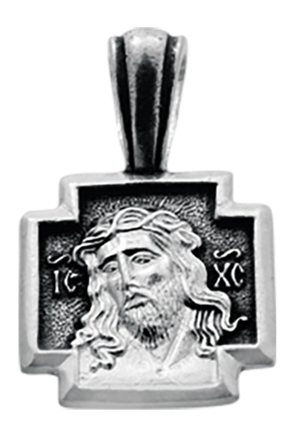 Иисус в терновом венце. Образок нательный.