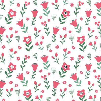 Красные цветочки