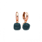 Серьги Qudo Firenze london blue 300026 BL/RG