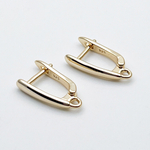 Ювелирные швензы с позолотой, размер 17*3,5 мм, цена за пару