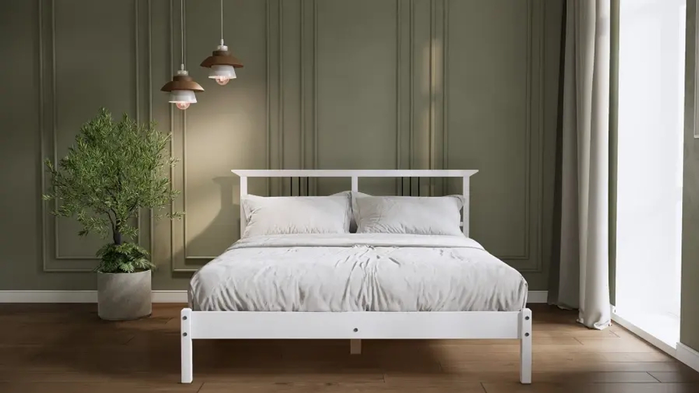 Кровать - аналог IKEA IDANAS/IDANÄS/ВОЙВЫВ/ИКЕА 140х200 см, белый