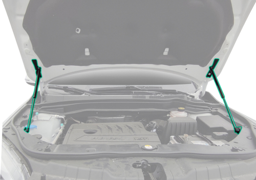 Газовые упоры капота Pneumatic для Haval H6 2014-2020, 2 шт., KU-HA-H600-00