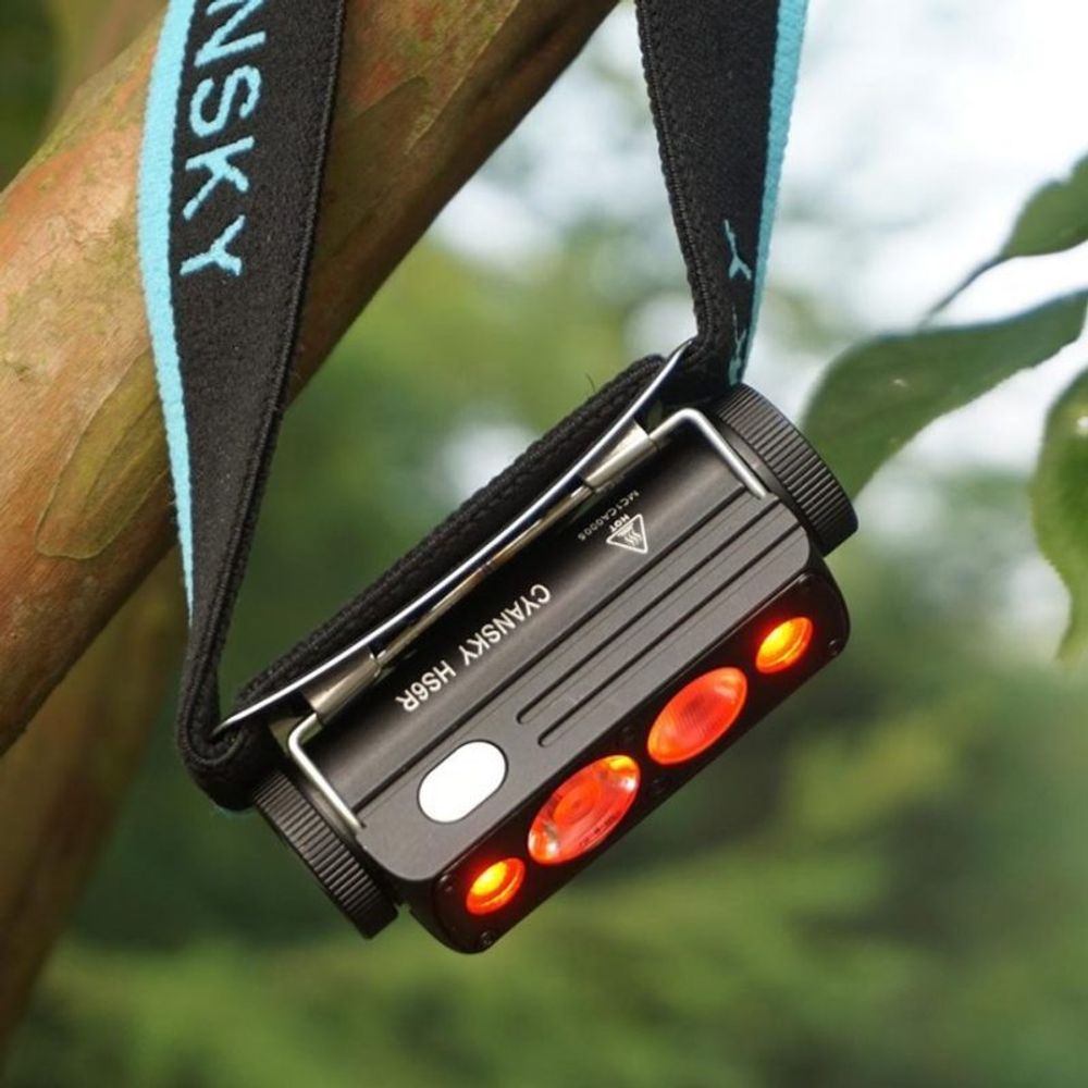 Налобный фонарь HS6R, Cyansky