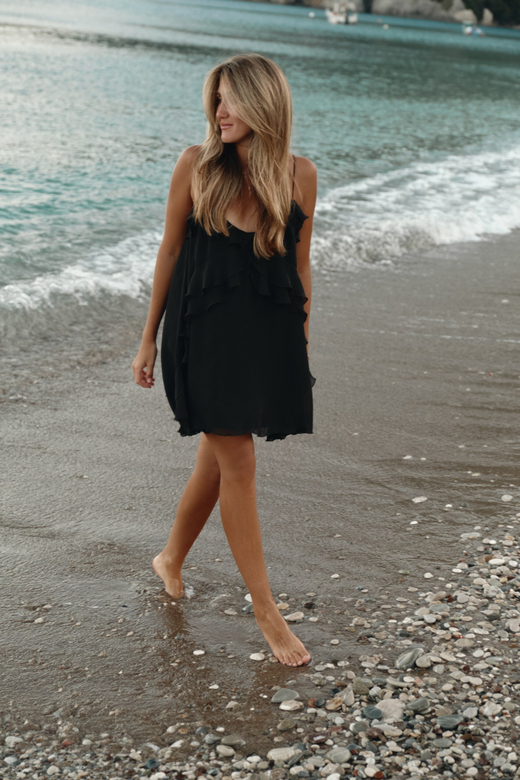 Платье мини с воланами bk