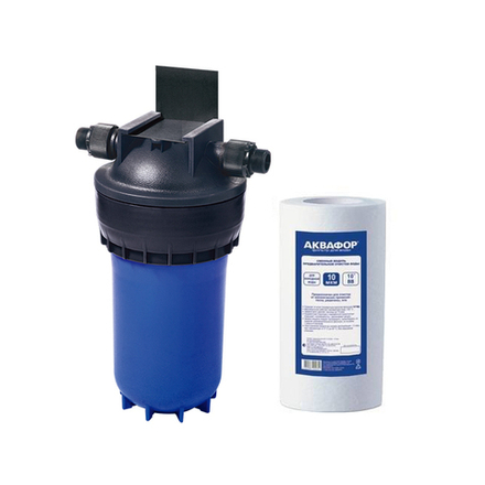 Корпус водоочистителя Аквафор Гросс Миди (ВВ10") соединение (переходник) 1"с модулем ПП, арт.и6649/и