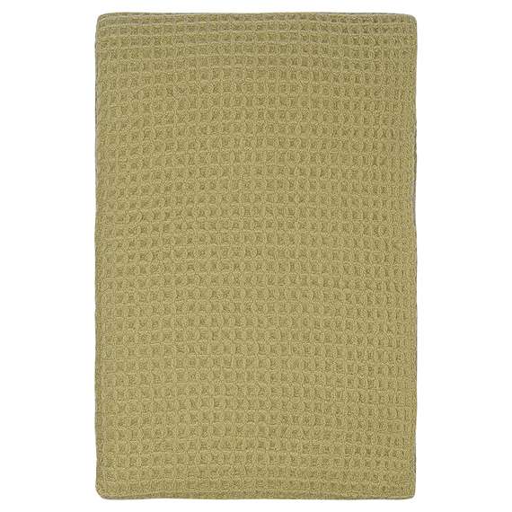 Плед из шерсти травянисто-зеленого цвета из коллекции essential, 130х180 см