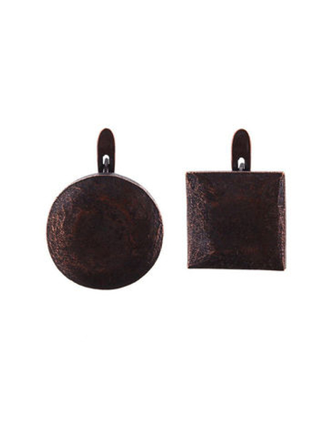 "Тахин" серьги в медном покрытии из коллекции "Mona" от Jenavi с английским замком