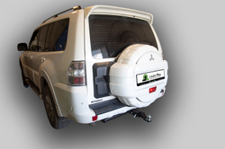 Фаркоп Лидер-Плюс для MITSUBISHI PAJERO 2000/5- ( ШАР ВСТАВКА 50*50 ) с электрикой (Smart) и сертифкатом в комплекте арт.(M114-E)