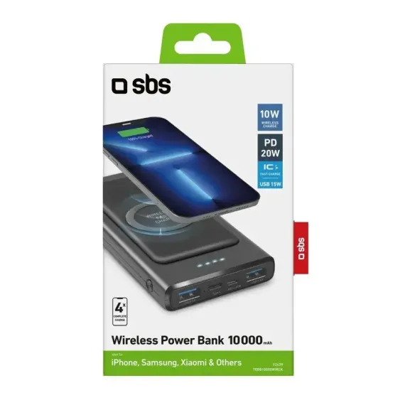 SBS 10.000 mAh 10W Black