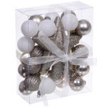 Набор ёлочных украшений «Brilliant pirouette» 30 предметов, Белый/Шампань