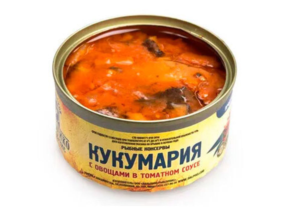 Кукумария японская с овощами в томатном соусе, 130г