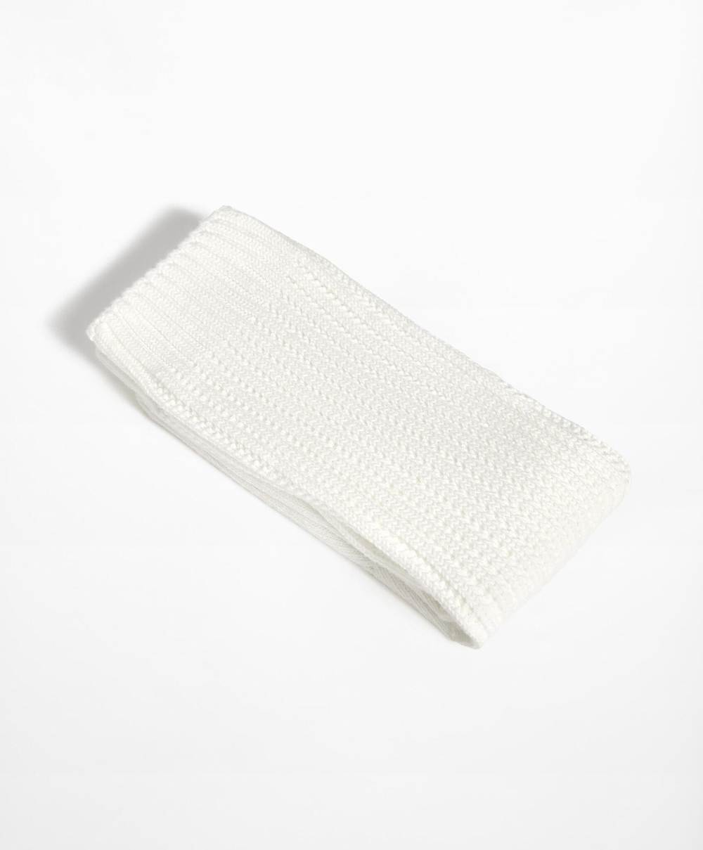 Oysho Хлопковые высокие носки, белый