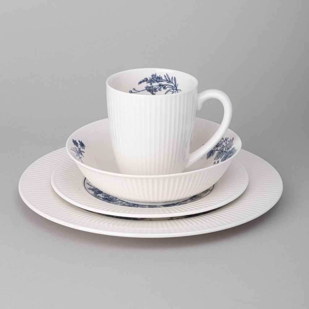 НАБОР ПОСУДЫ ОБЕДЕННЫЙ LEFARD "ROYAL BLUE" НА 4 ПЕР. 16 ПР. (КОР=1НАБ.)