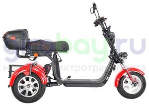 Электроскутер CityCoco WHITE SIBERIA PRO TRIKE 3000W (Красный) фото 5