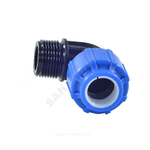 Отвод компрессионный ПЭ Дн 63х1 1/4"х90гр НР Ру16 ТПК-АКВА 50016114