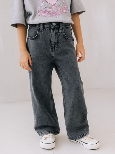 Джинсы Wide Leg, Серый