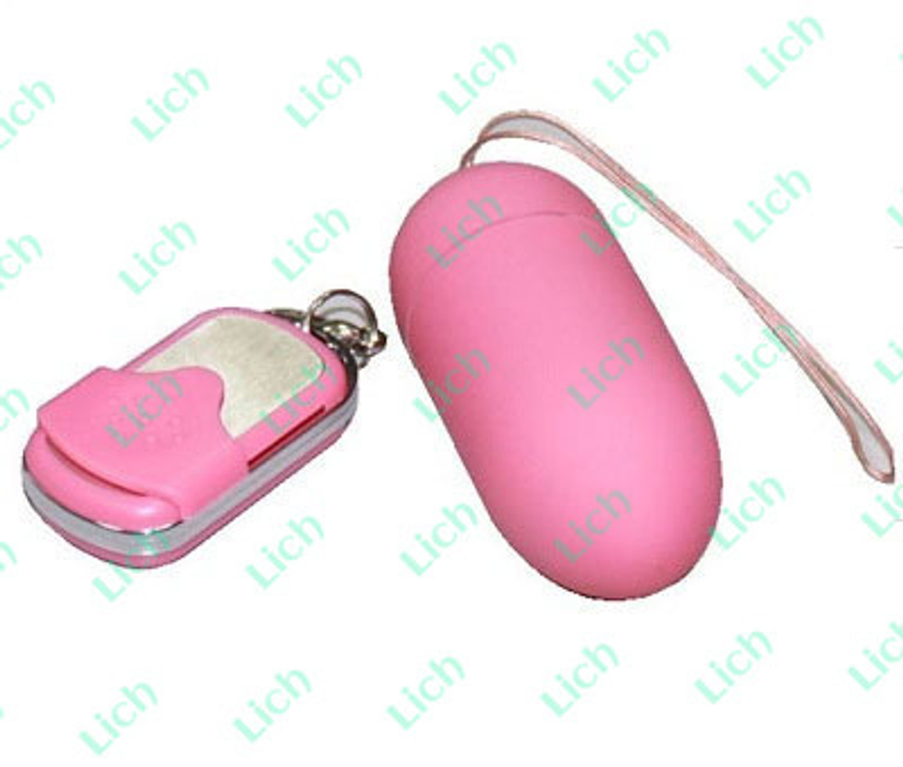 Гламурный розовый вибратор-яичко с дистанционным пультом управления