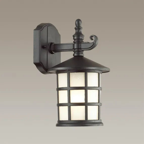 4042/1W NATURE ODL18 747 черный Уличный настенный светильник IP44 E27 60W 220V HOUSE
