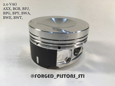 Поршни СТИ VolksWagen 2,0 AXX (CR=10,5) под кольца 1,2/1,5/2,0