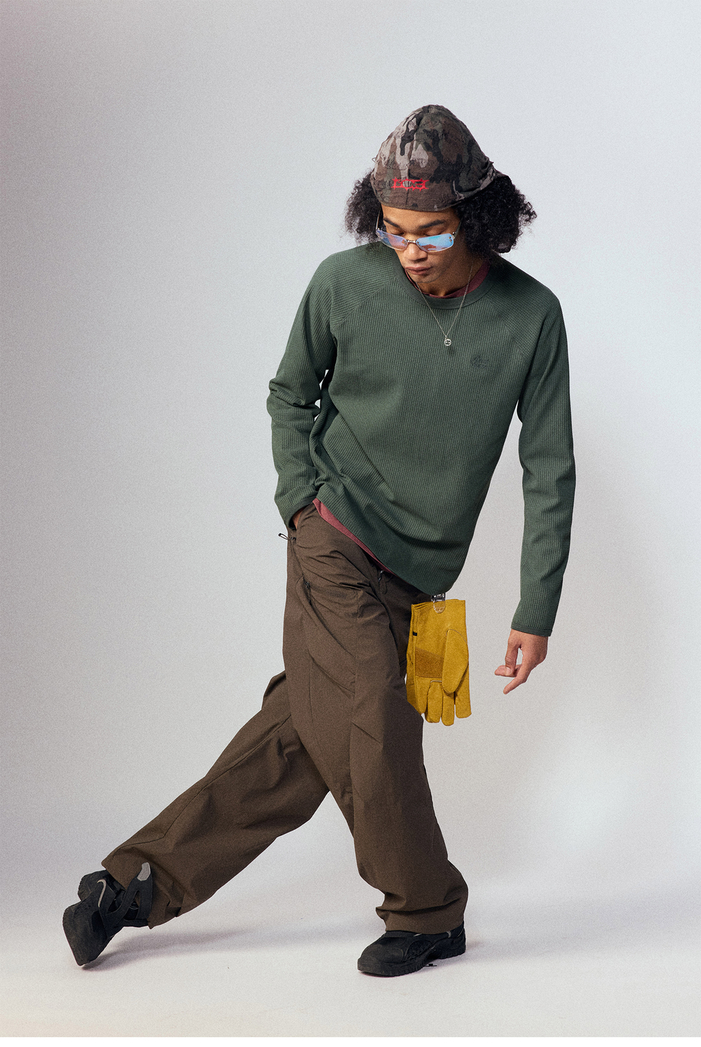 Лонгслив Nothomme Waffle Grid Basic Long-Sleeve