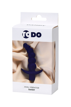 Анальный вибратор ToDo by Toyfa Dandy, влагостойкий, силикон, фиолетовый, 13,5 см, Ø 3,2 см