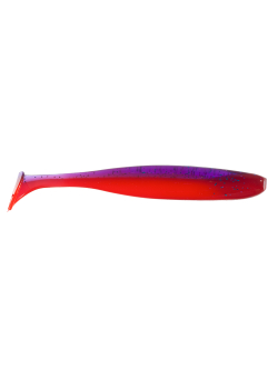 Приманка ZUB-IZI 125мм(4,8")-5шт, (цвет 021) фиолетовый верх -красный низ
