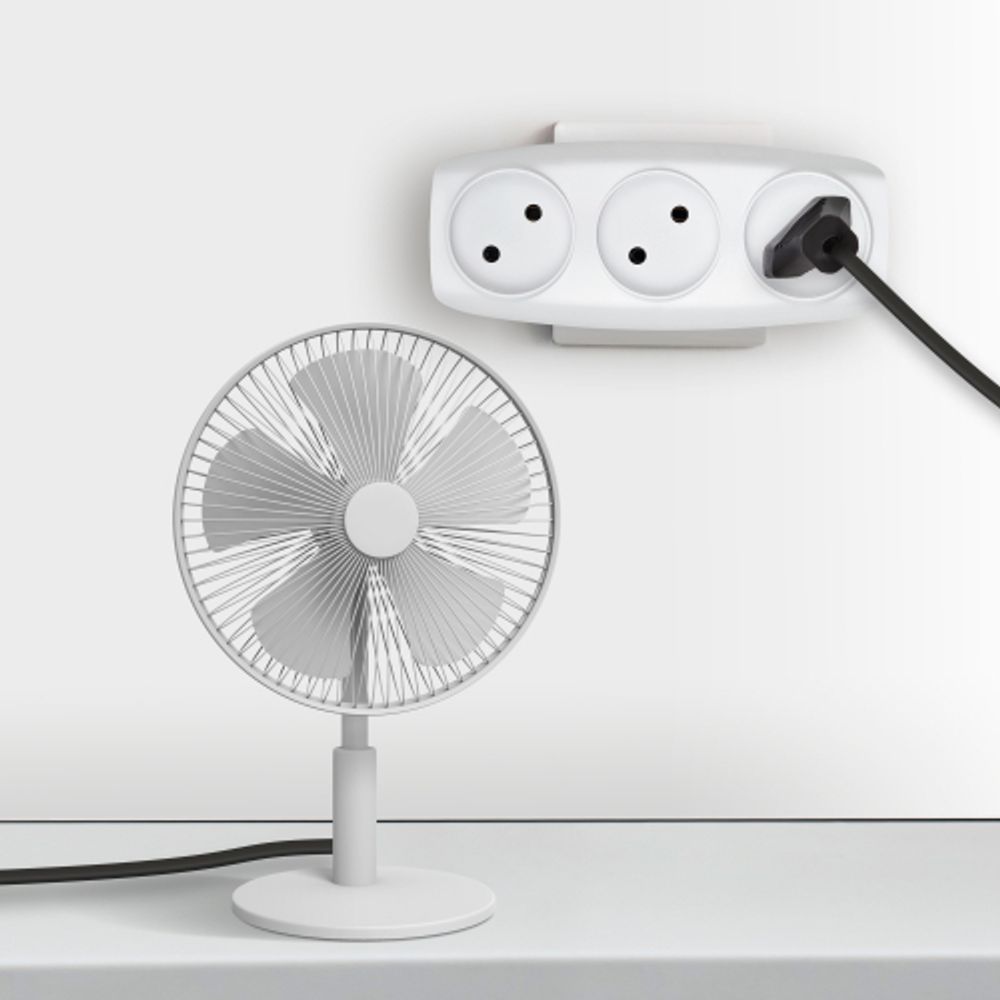 Разветвитель электрический ЭРА SP-3-W на 3 розетки без заземления 16А белый